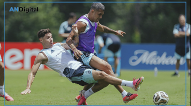 Rumbo a la final: la Selección entrenó y ya viaja a Nueva York