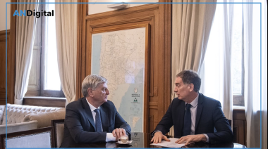Santilli afianza su perfil dialoguista: recibió al gobernador peronista Sergio Ziliotto