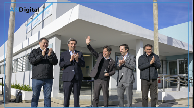 Con críticas a Milei, Kicillof presentó un nuevo centro de salud en Luján y entregó patrulleros