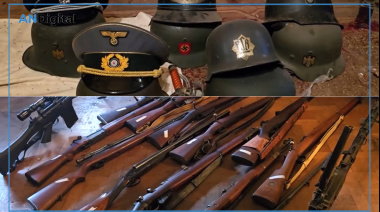 Anciano ocultaba arsenal militar y elementos con simbología nazi en su casa de Flores