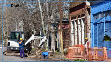 Avanza la puesta en valor de la histórica calle Nueva York de Berisso
