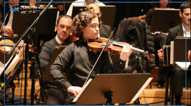 Violinista prodigio tocará como solista invitado junto a la Sinfónica de Florencio Varela