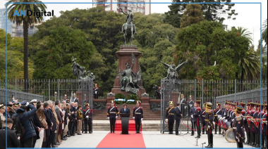 Milei reapareció tras diez días y reivindicó el legado del General San Martín