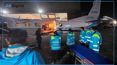 Vuelo sanitario sin precedentes desde Jujuy a La Plata