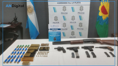 La Plata: amenazó a un vecino, disparó al aire, allanaron su departamento y encontraron un arsenal