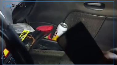 Tomaba cerveza mientras manejaba por la Autopista Riccheri: casi 3 g/l de alcohol en sangre