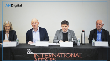 Axel Kicillof disertó en Nueva York: “Las políticas de Milei están en las antípodas del desarrollo”