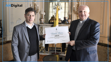 Kicillof ultima detalles con la Nunciatura por la visita del Papa León XIV