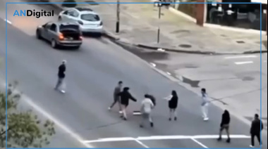 Batalla campal a la salida del boliche en pleno centro de Mar del Plata