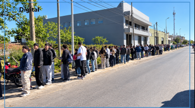 Más de 10 cuadras de fila en Ezeiza para conseguir trabajo en una distribuidora