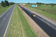 Recta final de las obras de repavimentación de la Ruta 2