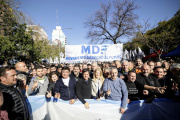 Kicillof y el MDF dijeron presente en Plaza de Mayo para respaldar a Cristina