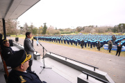 Kicillof encabezó la jura a la bandera de 2.700 cadetes de la Policía bonaerense