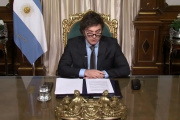 Milei habla en cadena nacional y luego viaja al exterior