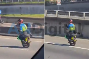 Circulaba por Panamericana, en monociclo y a 100 km por hora