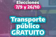 El transporte será gratis en la Provincia este domingo de votaciones
