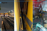 Al menos 10 heridos tras un fuerte choque de trenes en San Miguel