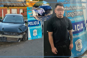 Atropelló en moto, los abandonó y chocó una columna para cubrirse en Longchamps: Detenido