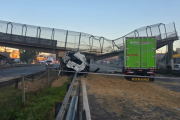 Panamericana, kilómetro 51,5: un puente cayó sobre la autopista en Escobar