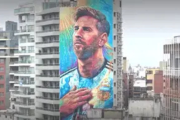 Rosario renovó el mural de Messi y agregó un gesto que no pasó desapercibido