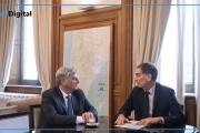 Santilli afianza su perfil dialoguista: recibió al gobernador peronista Sergio Ziliotto