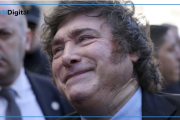 Qué le pasó a Javier Milei: apareció con un gran apósito en el cuello