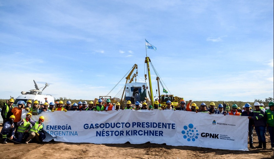 Royon recordó que el Gasoducto Néstor Kirchner “está terminado y operativo”