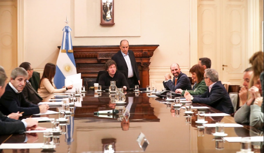 Sin Pettovello, Milei encabezó una nueva reunión de Gabinete