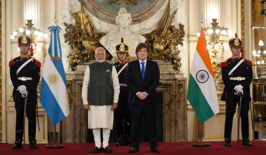 Javier Milei recibió a Narendra Modi y acordaron fortalecer el comercio entre Argentina e India