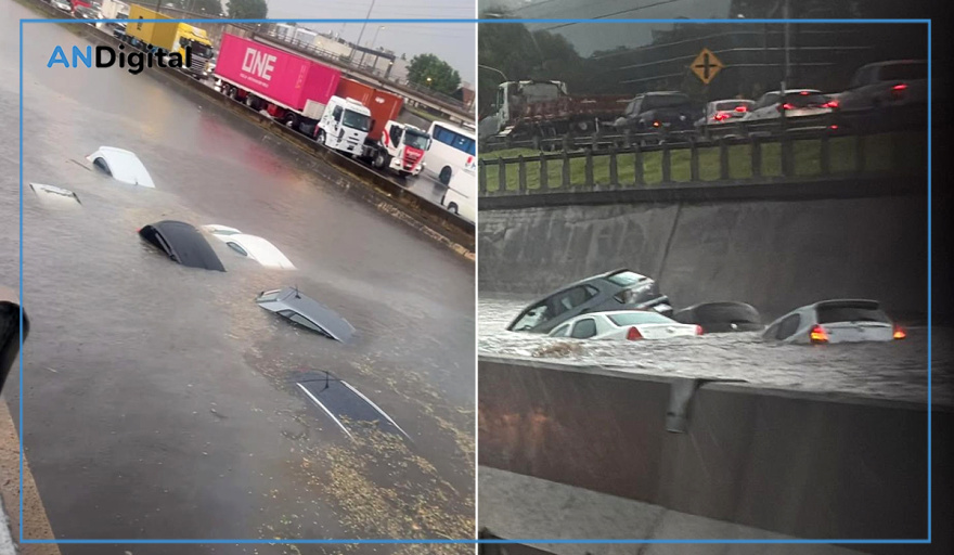 Diluvio e inundaciones en el AMBA: Autos bajo el agua y calles convertidas en ríos
