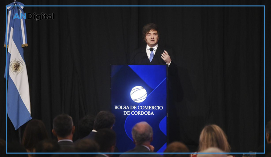 Milei en Córdoba: “Tarde o temprano se va a acelerar el crecimiento y va a caer la inflación”