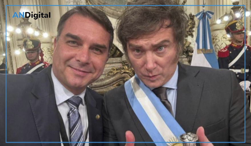 Guiño a la oposición en Brasil: Milei viajará a San Pablo y se mostrará con Flavio Bolsonaro