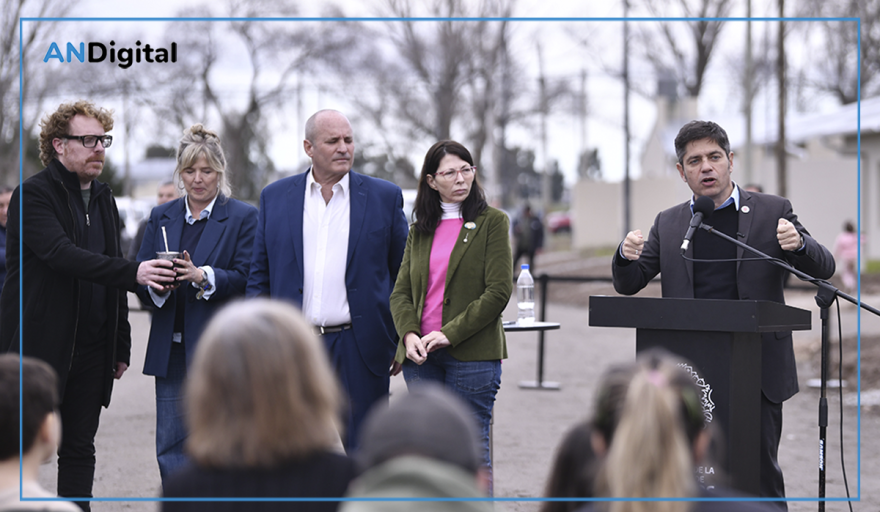 Kicillof desde General La Madrid: “Vamos a seguir reclamando los fondos que le robaron a la Provincia”